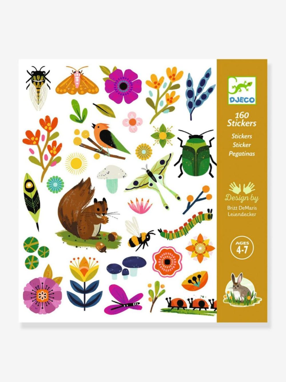 160 Garden Stickers Arts & Crafts Orange