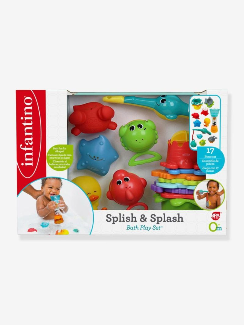 17-Piece Splish & Splash Bath Play Set Baby & Pre-School Toys Blue