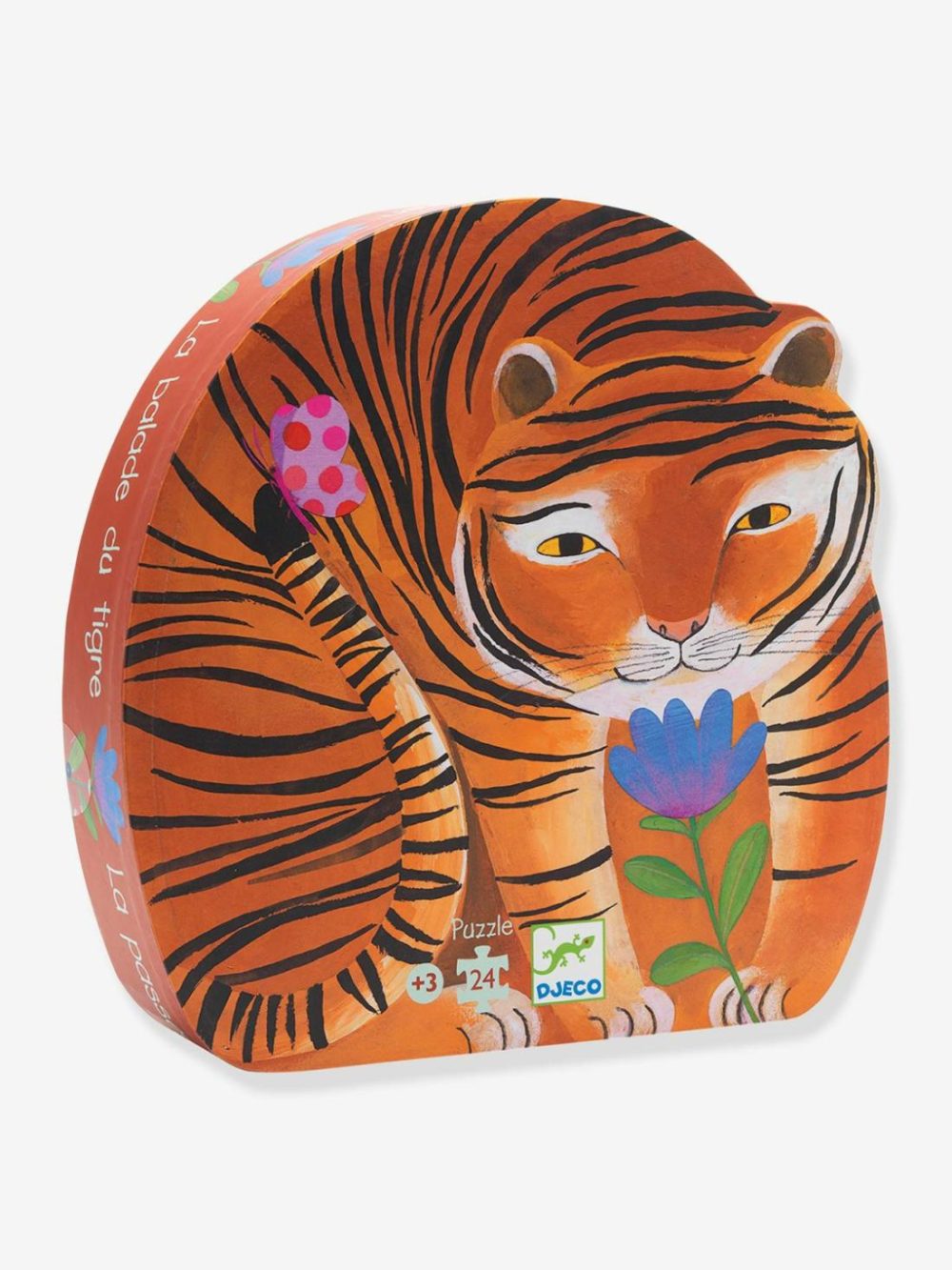 24-Piece Puzzle, The Tiger Walk Educational Games Orange