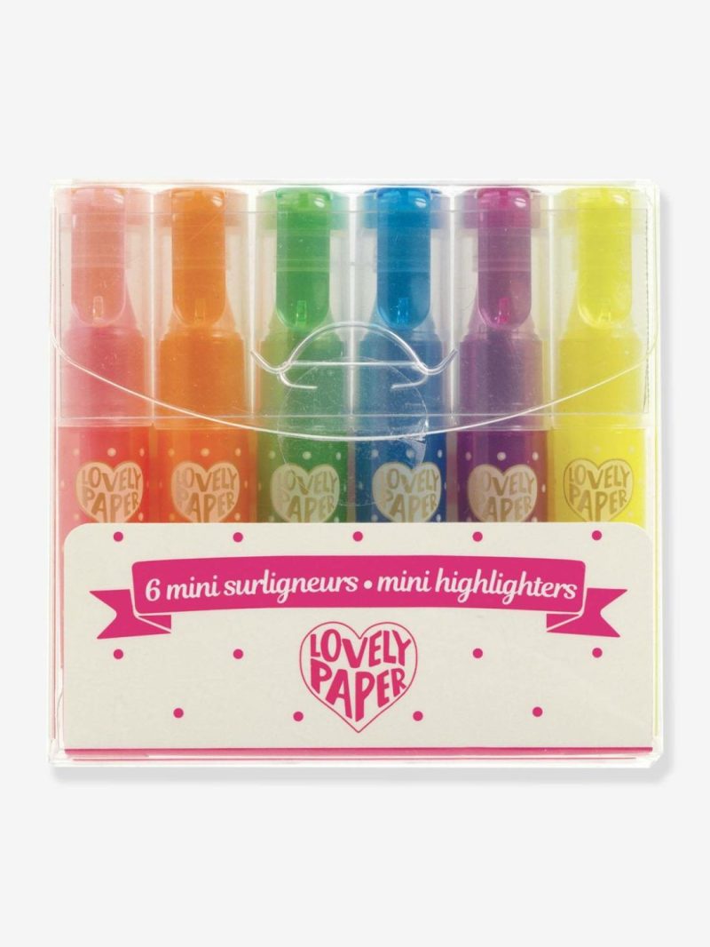 Set Of 6 Mini Highlighters Arts & Crafts Rose