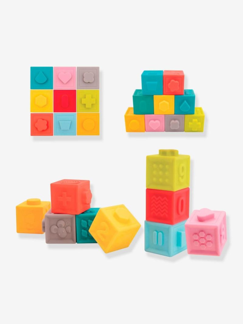 Set Of 9 Stackable Cubes Baby & Pre-School Toys Multicoloured