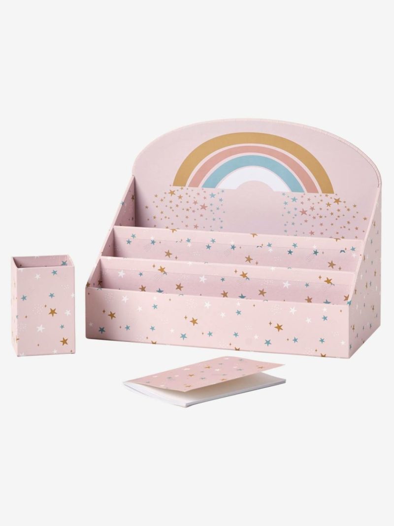 Set Of Desk Accessories, Rainbow Bedding & Decor