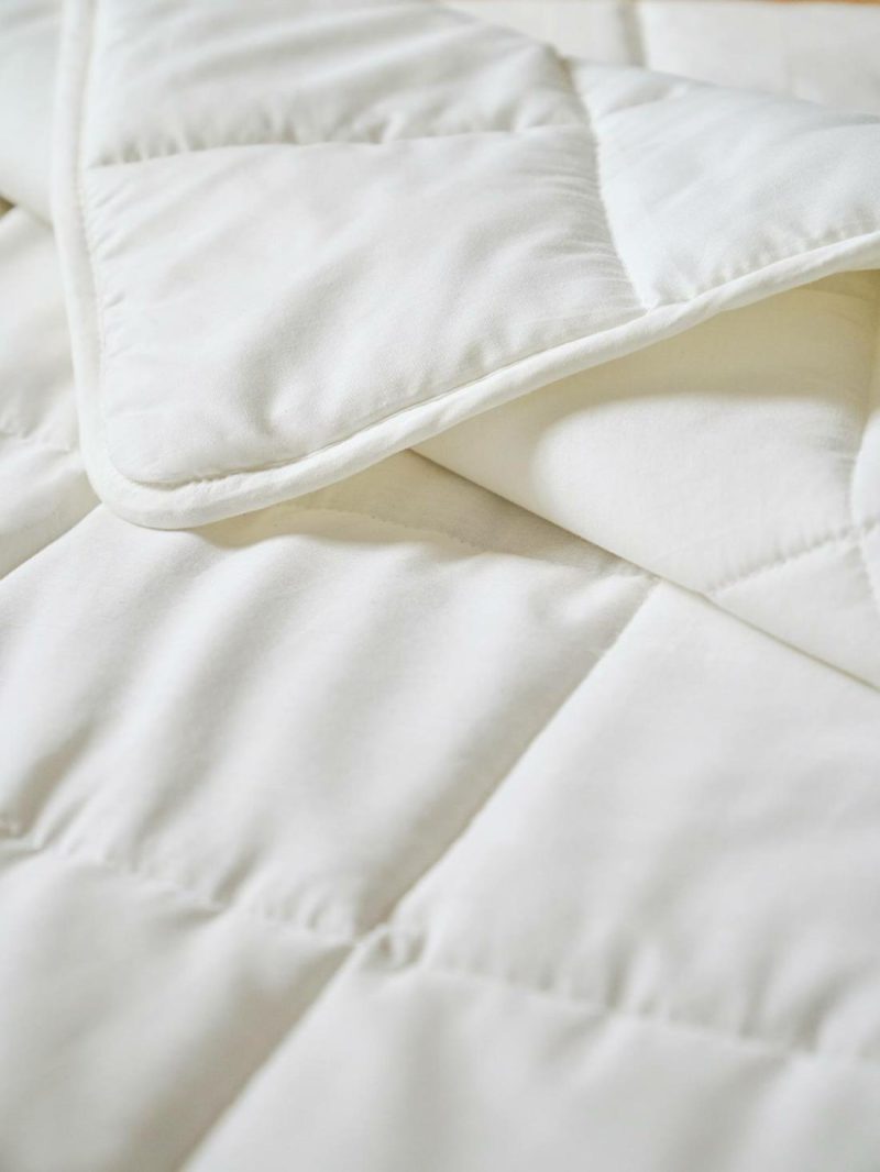 Set Of Lightweight Duvet + Pillow In Organic Cotton* Bedding White