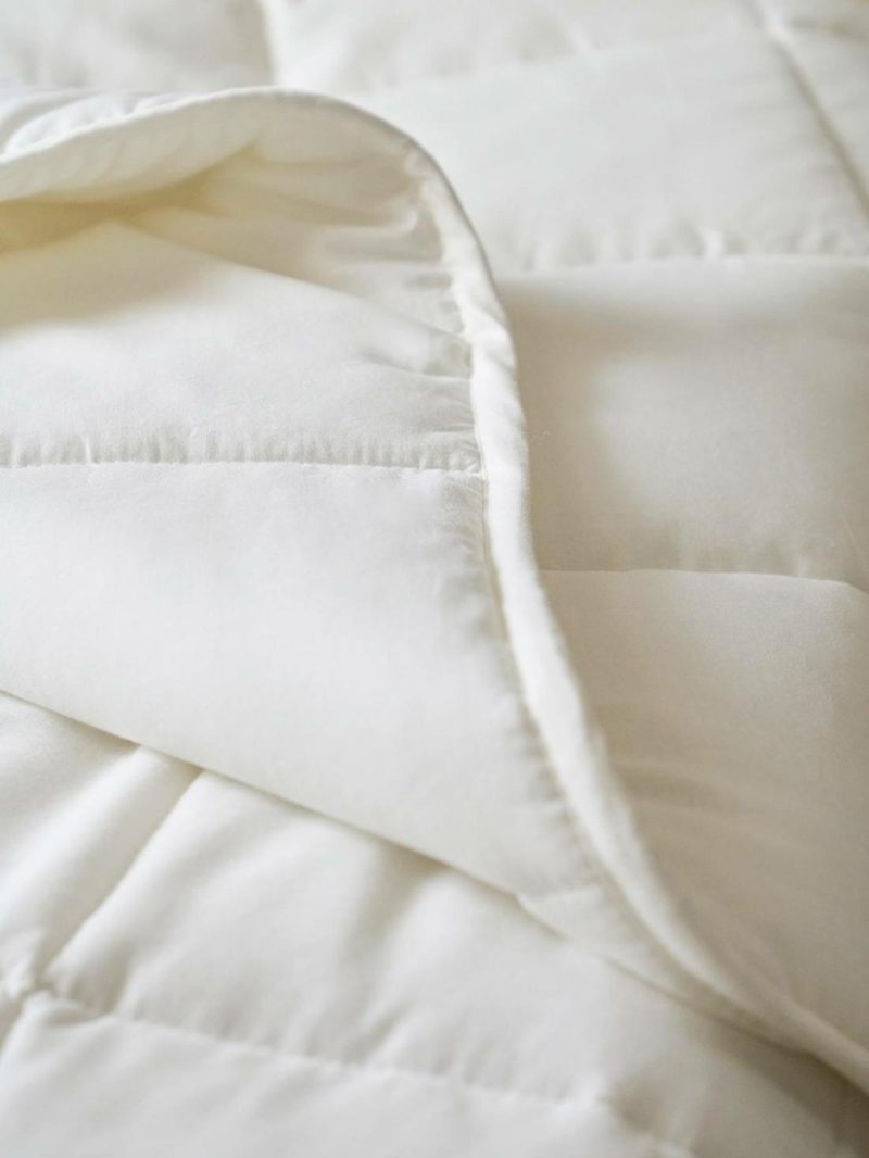 Set Of Lightweight Duvet + Pillow In Organic Cotton* Bedding White