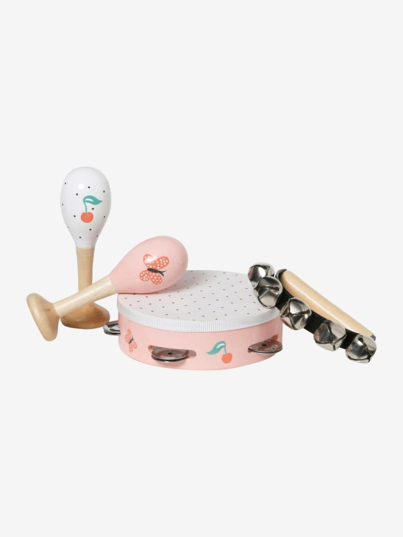 Set Of Maracas, Tambourine, Tambourine With Rattles Baby & Pre-School Toys Multi