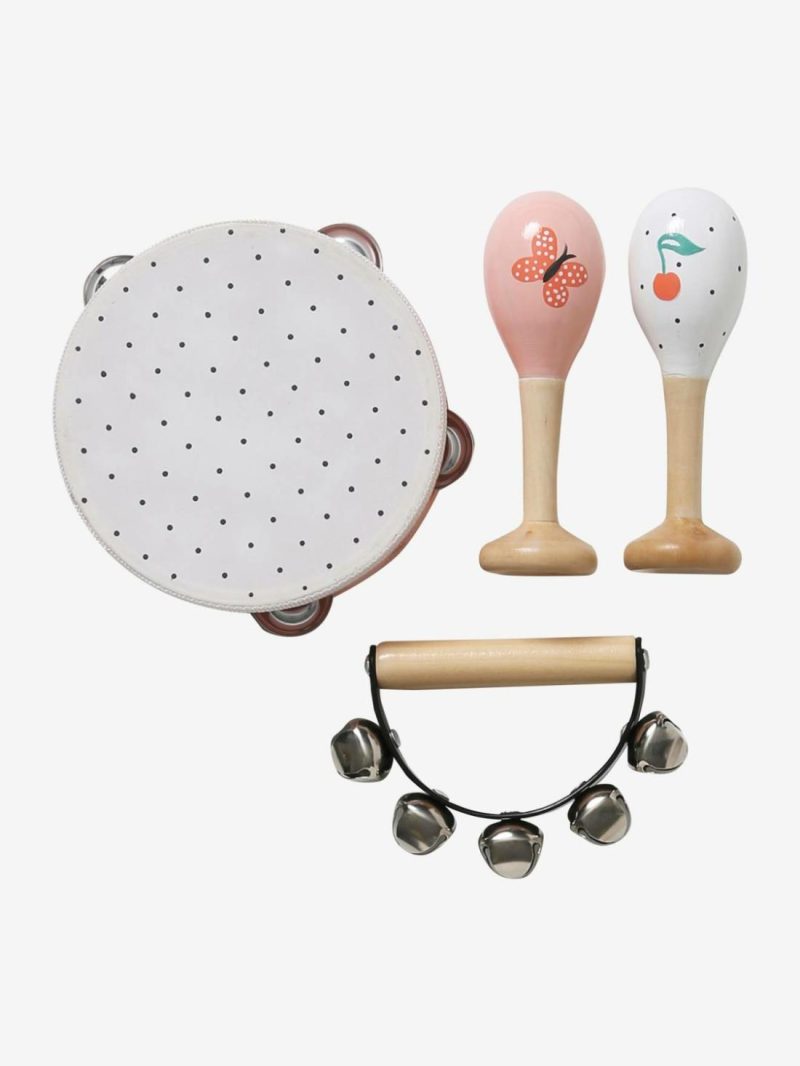 Set Of Maracas, Tambourine, Tambourine With Rattles Baby & Pre-School Toys Multi