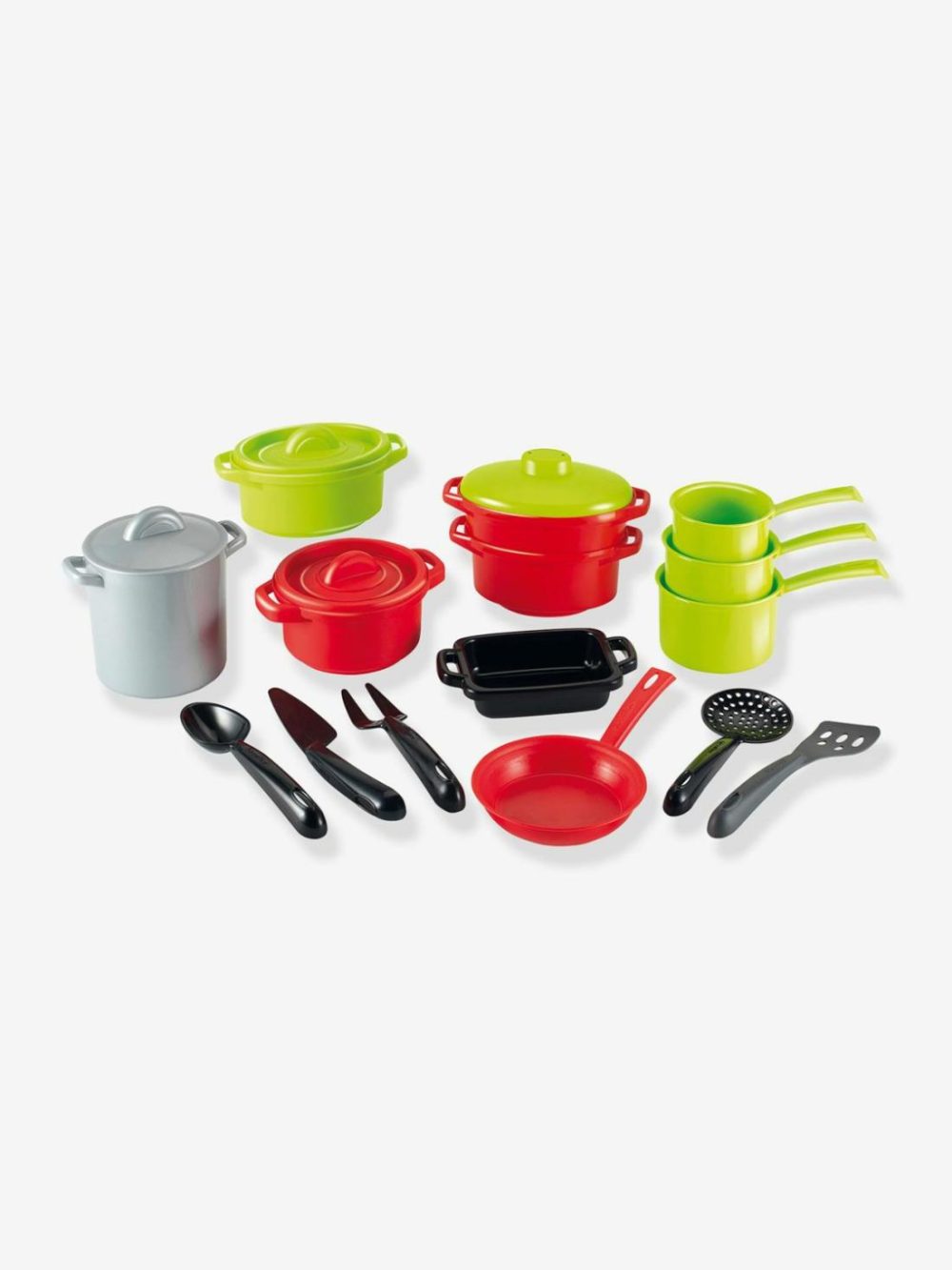 Set Of Saucepans Role Play Toys Green