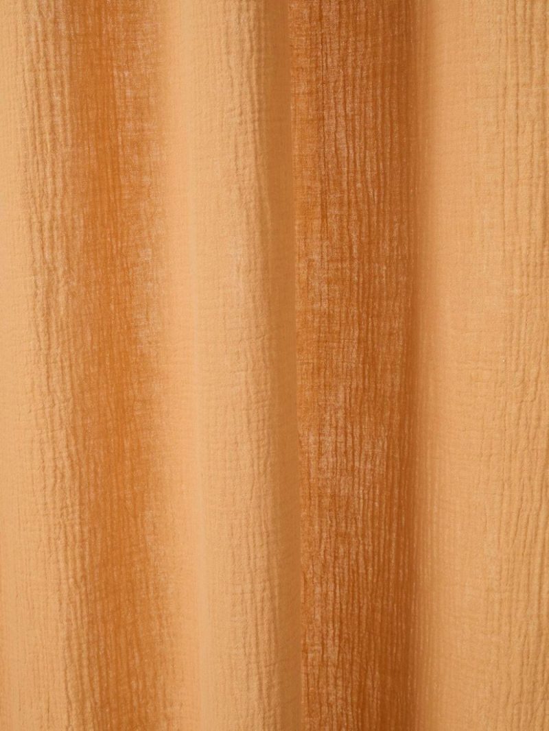 Sheer Cotton Gauze Curtain Bedding & Decor Cinnamon