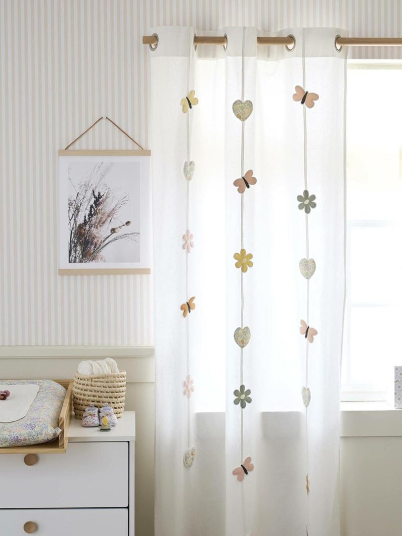 Sheer Curtain, Countryside Bedding & Decor Ecru