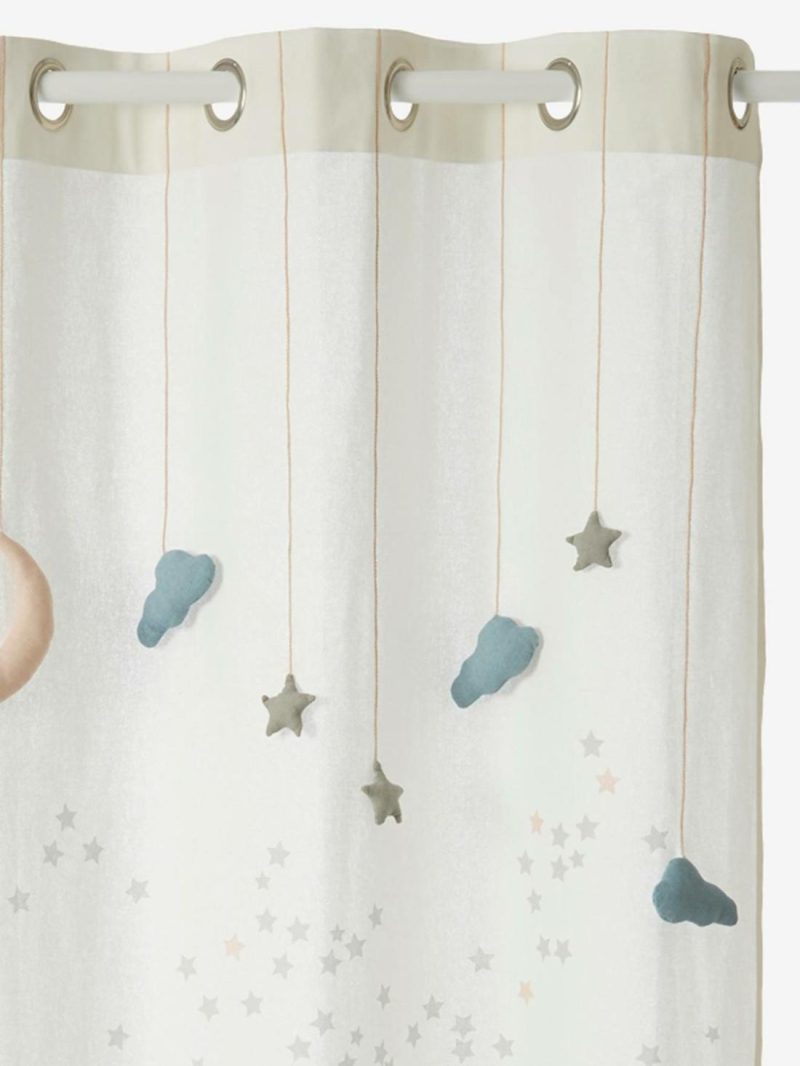 Sheer Curtain, Like-A-Star Theme Bedding & Decor White