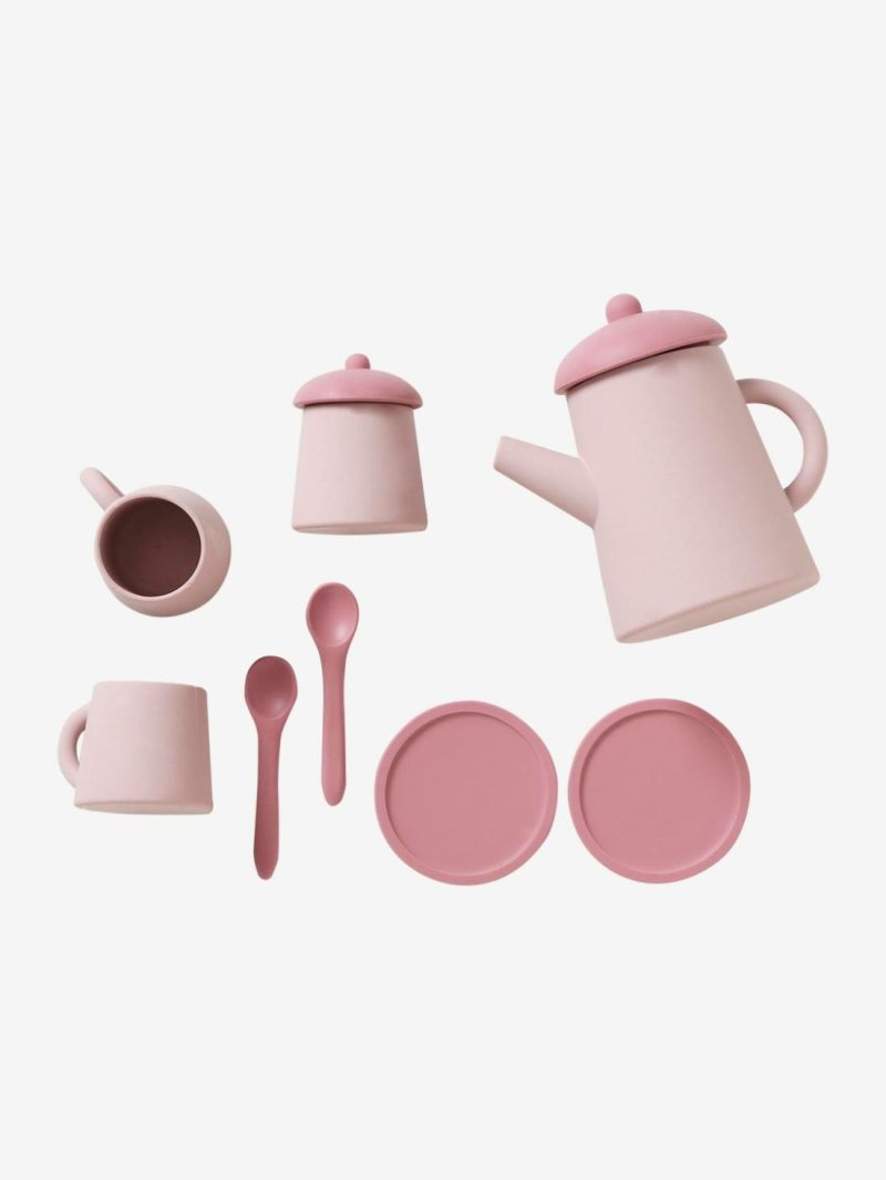 Silicone Tea Set Role Play Toys White