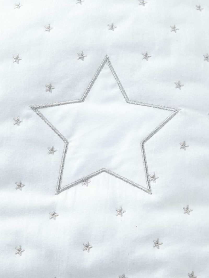 Sleep Bag With Removable Sleeves, Star Shower Theme Baby Bedding White