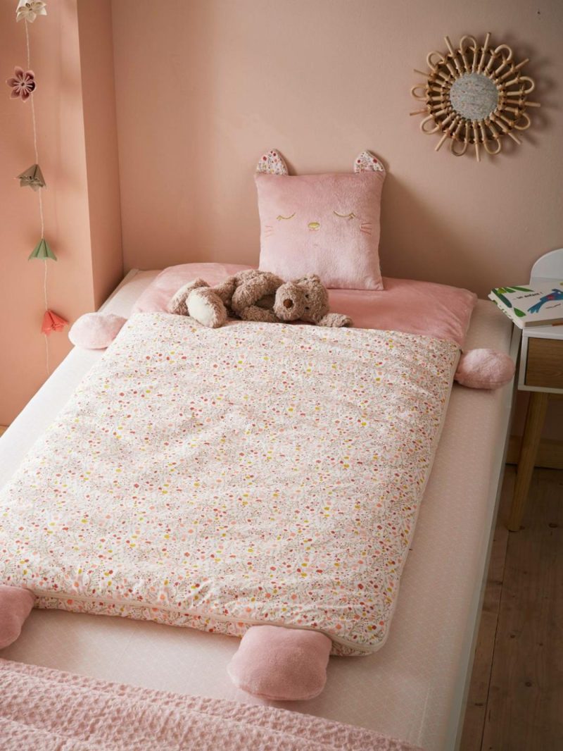 Sleeping Bag, Cat Bedding & Decor Pink/Print