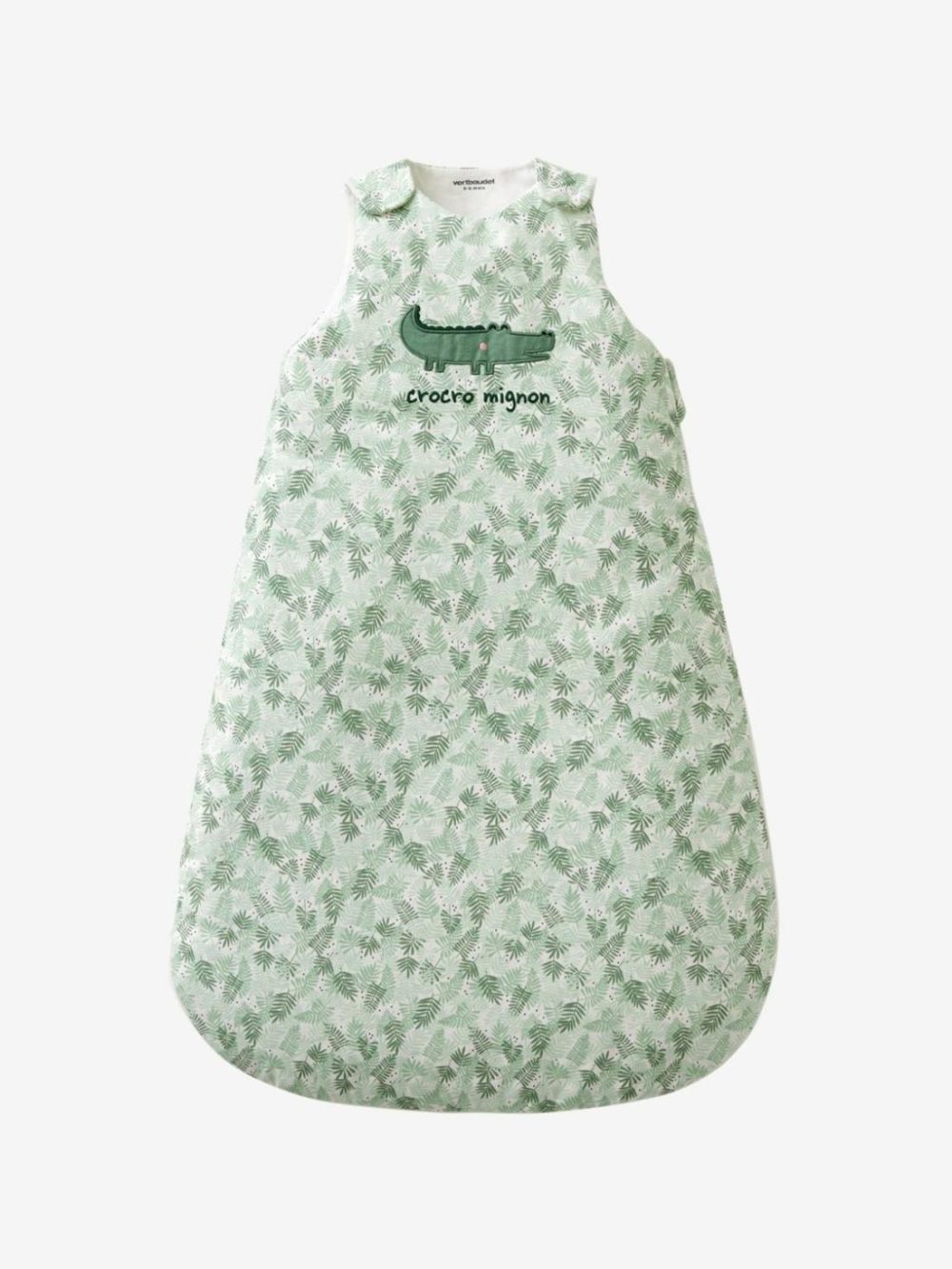 Sleeveless Baby Sleep Bag, Croco Mignon Baby Bedding Green