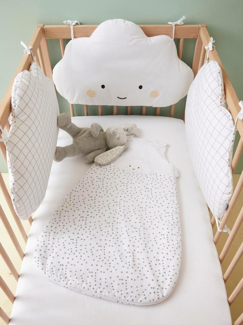 Sleeveless Baby Sleep Bag, Nuage Blanc Baby Bedding White