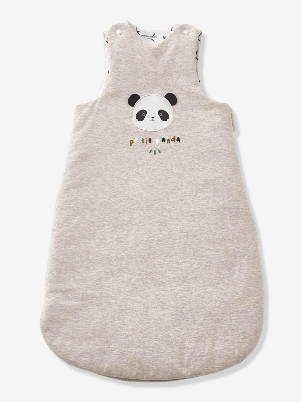 Sleeveless Baby Sleep Bag, Petit Panda Baby Bedding Grey