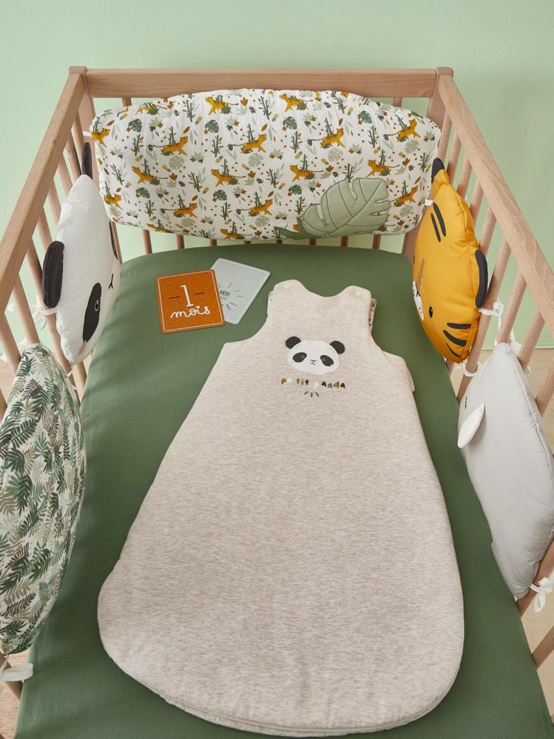 Sleeveless Baby Sleep Bag, Petit Panda Baby Bedding Grey