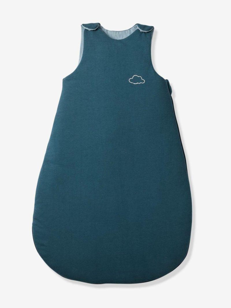 Sleeveless Baby Sleeping Bag Essentials, Annecy Baby Bedding Chambray Blue