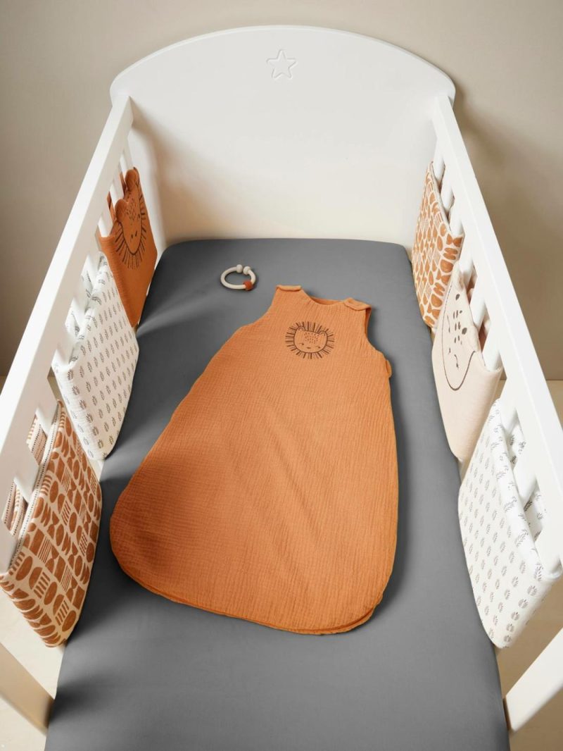 Sleeveless Summer Baby Sleeping Bag, Ethnic, Oeko-Tex® Baby Bedding Ochre