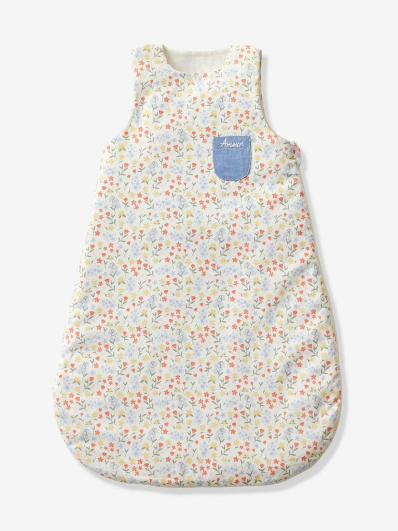 Sleeveless Summer Baby Sleeping Bag, Giverny Baby Bedding Multicoloured