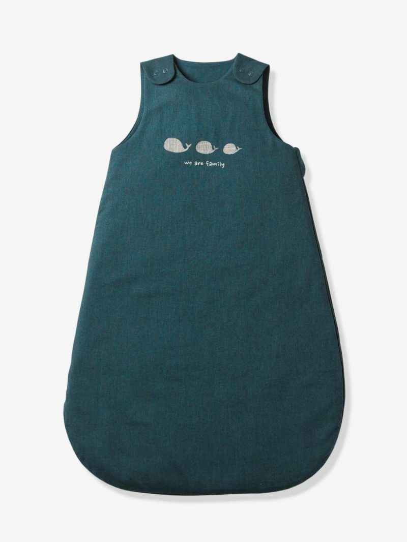 Sleeveless Summer Special Baby Sleeping Bag, Navy Sea Baby Bedding Indigo