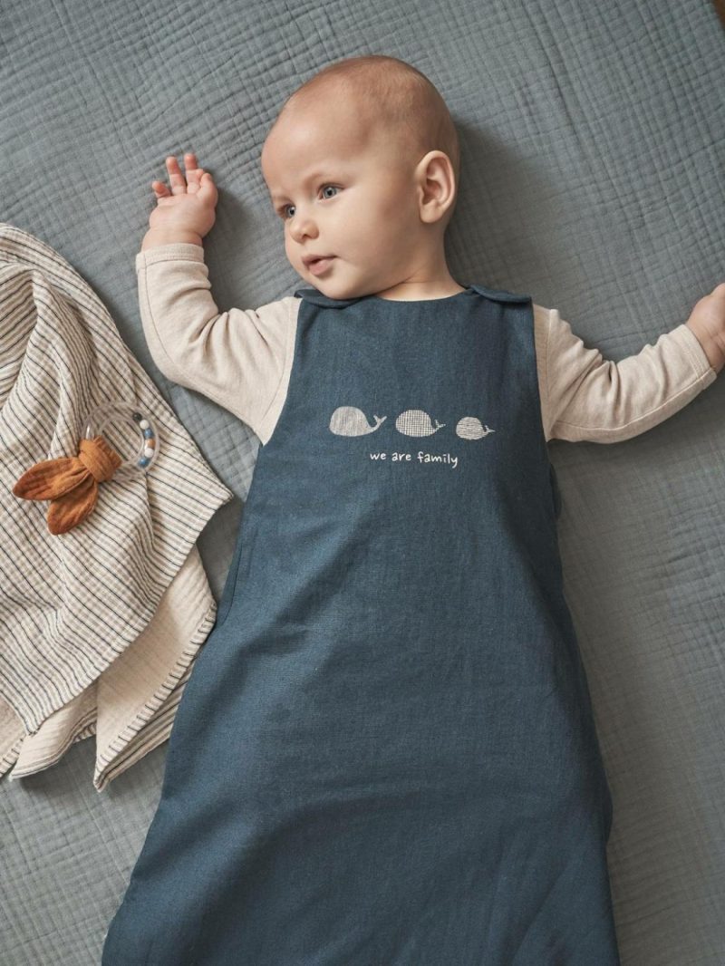 Sleeveless Summer Special Baby Sleeping Bag, Navy Sea Baby Bedding Indigo