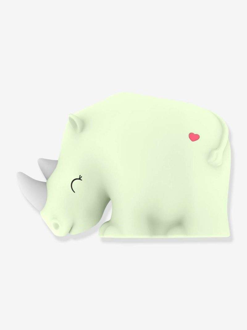 Soft Rechargeable Night Light, Rocky The Rhino Bedding & Decor Green