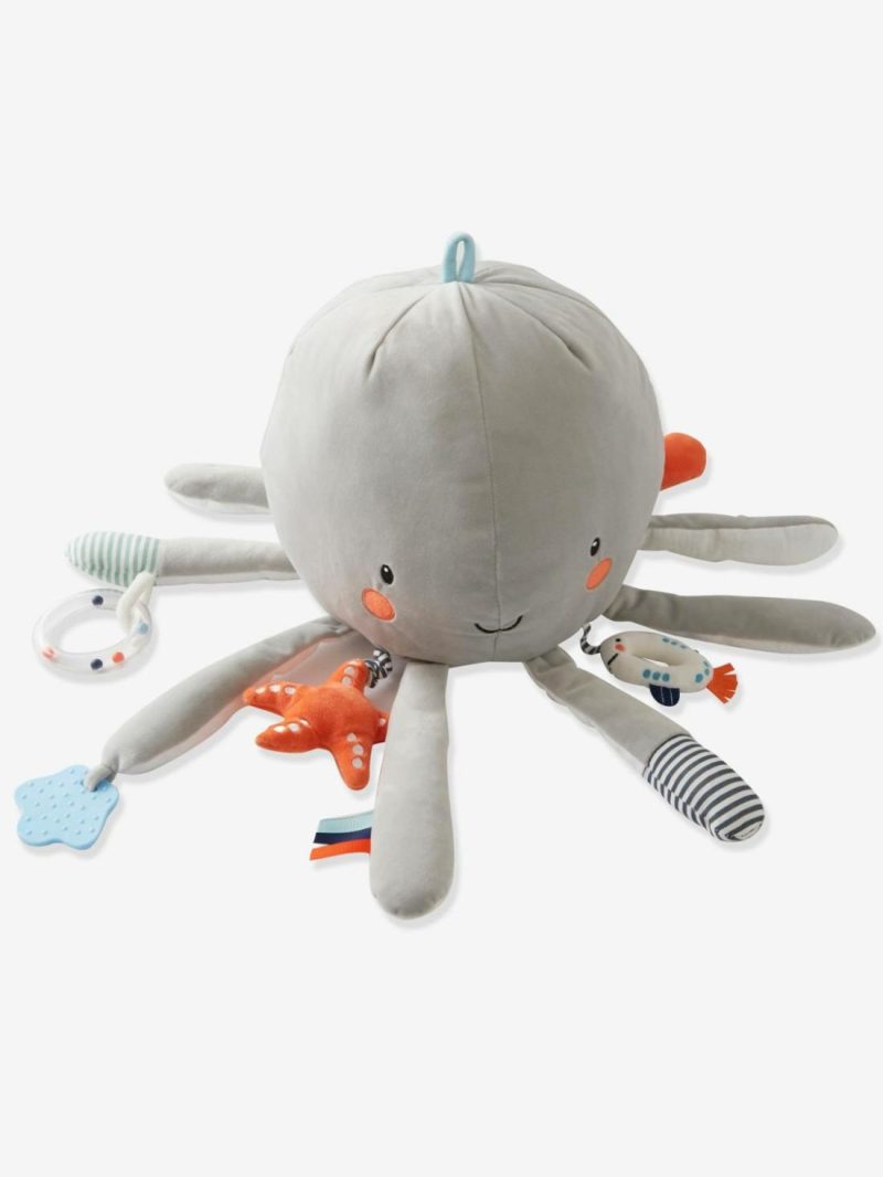 Soft Toy With Activities, Giant Octopus Baby & Pre-School Toys Grey