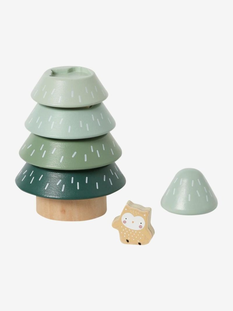 Sort & Stack Tree In Fsc® Wood, Green Forest Baby & Pre-School Toys Green