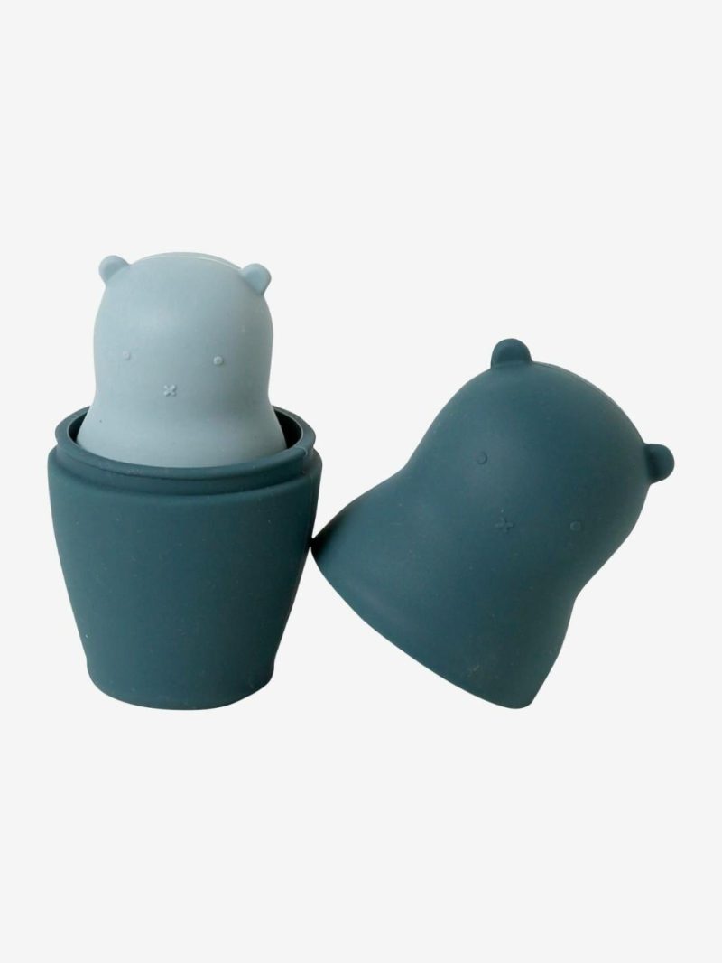 Stackable Bear Boxes In Silicone Baby & Pre-School Toys Blue Dark Solid