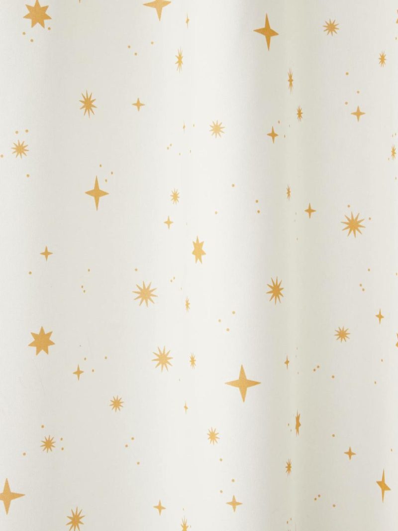 Starry Opaque Curtain Bedding & Decor White/Print