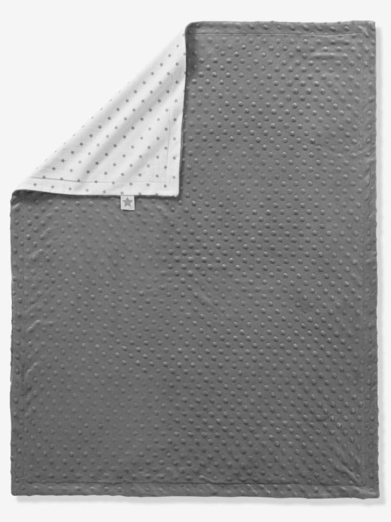 Stella Double-Sided Blanket In Fleece/Polar Fleece For Babies Baby Bedding Grey Anthracite