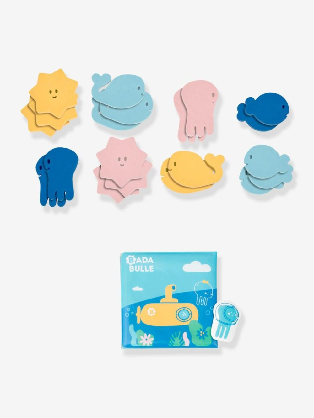 Stickers + Bath Book Baby & Pre-School Toys Blue Medium Solid