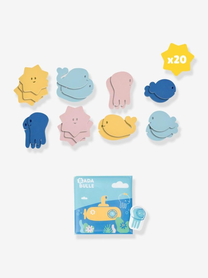 Stickers + Bath Book Baby & Pre-School Toys Blue Medium Solid