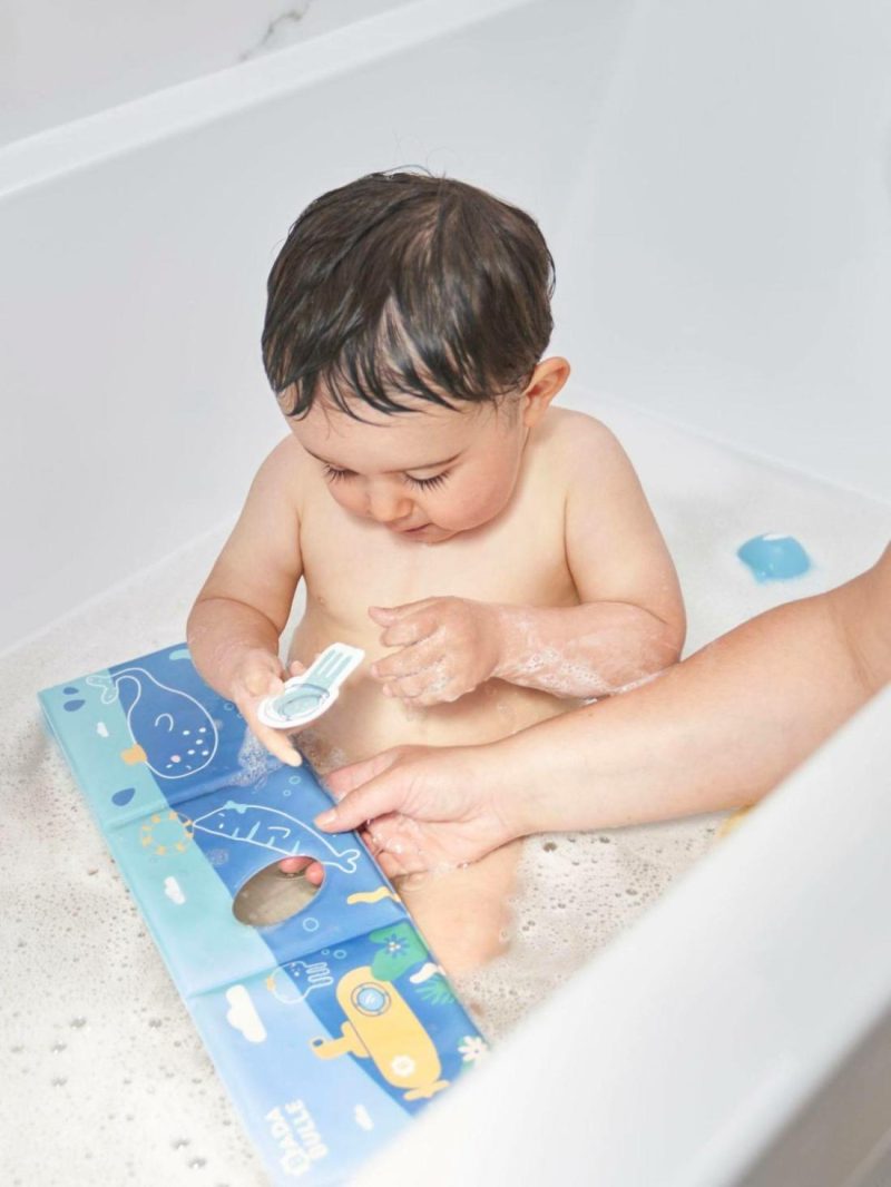 Stickers + Bath Book Baby & Pre-School Toys Blue Medium Solid