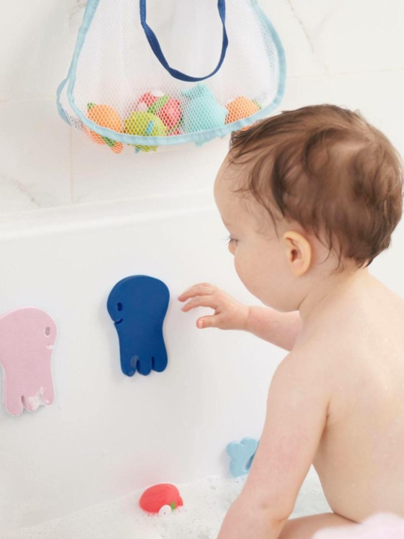 Stickers + Bath Book Baby & Pre-School Toys Blue Medium Solid