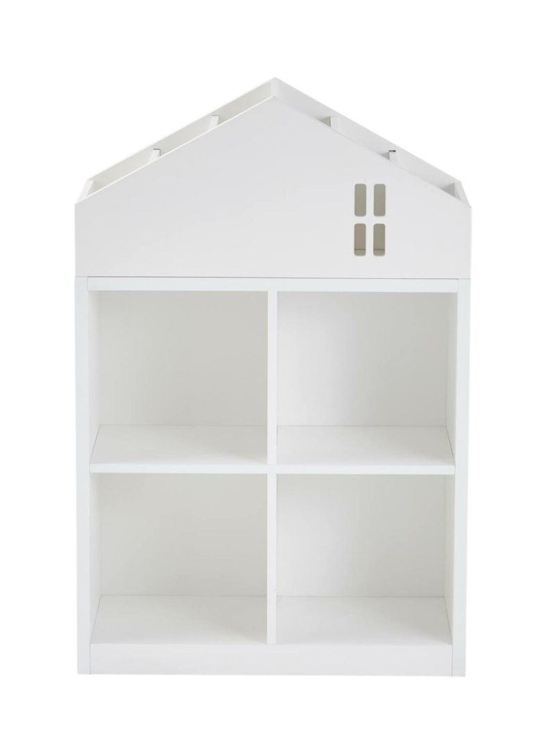 Storage Unit With 4 Cubbyholes, Houses Bedroom Furniture & Storage White