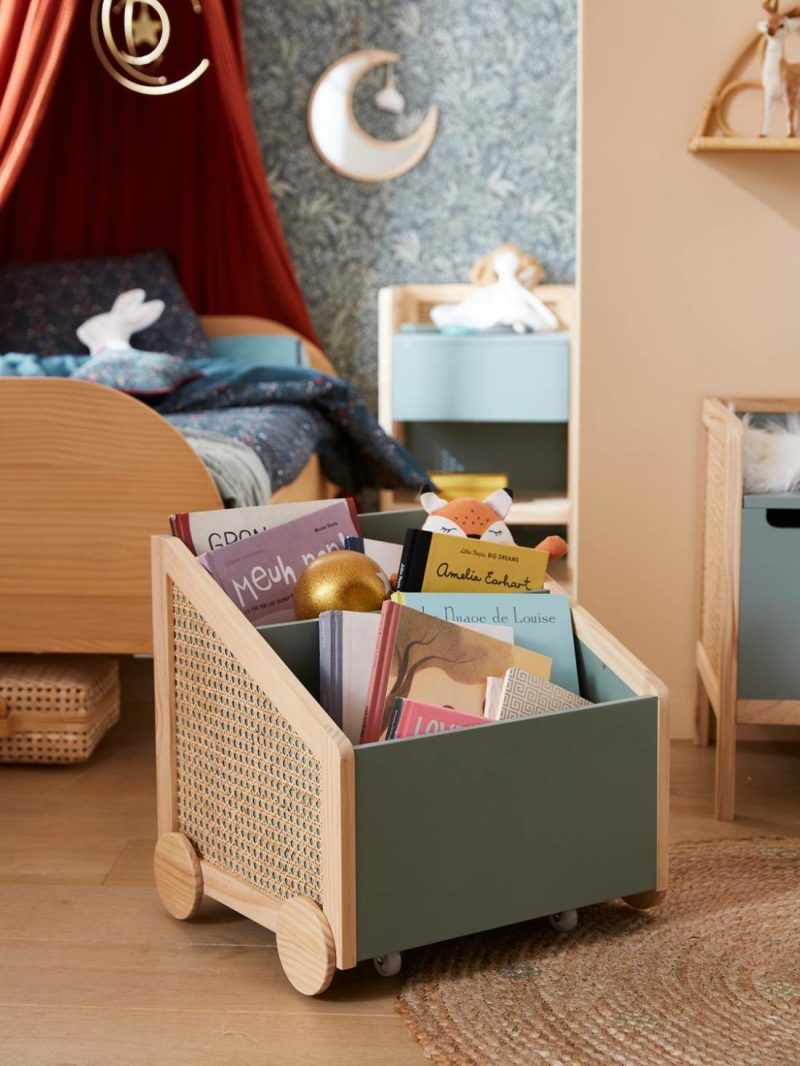 Straw Storage Box Bedroom Furniture & Storage Green