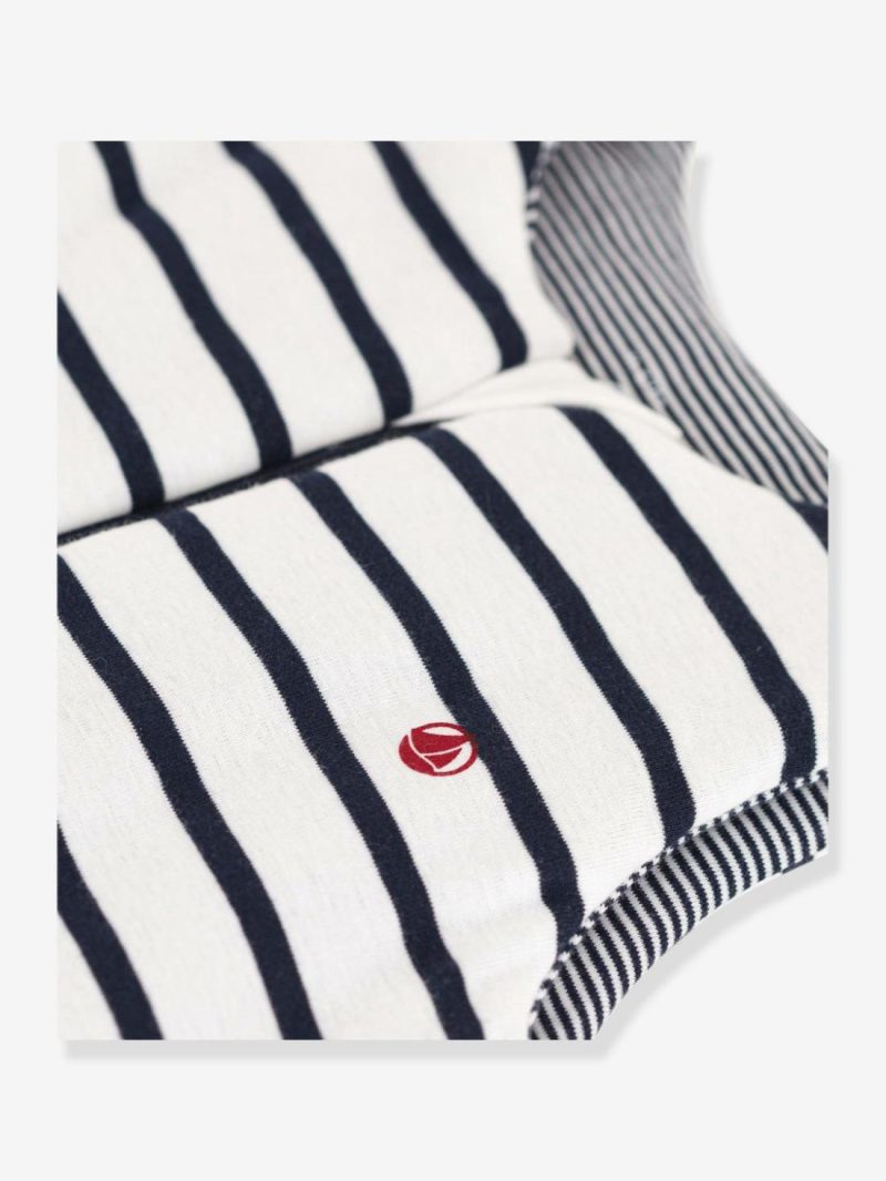 Striped Baby Sleeping Bag In Cotton, Petit Bateau Baby Bedding Printed White