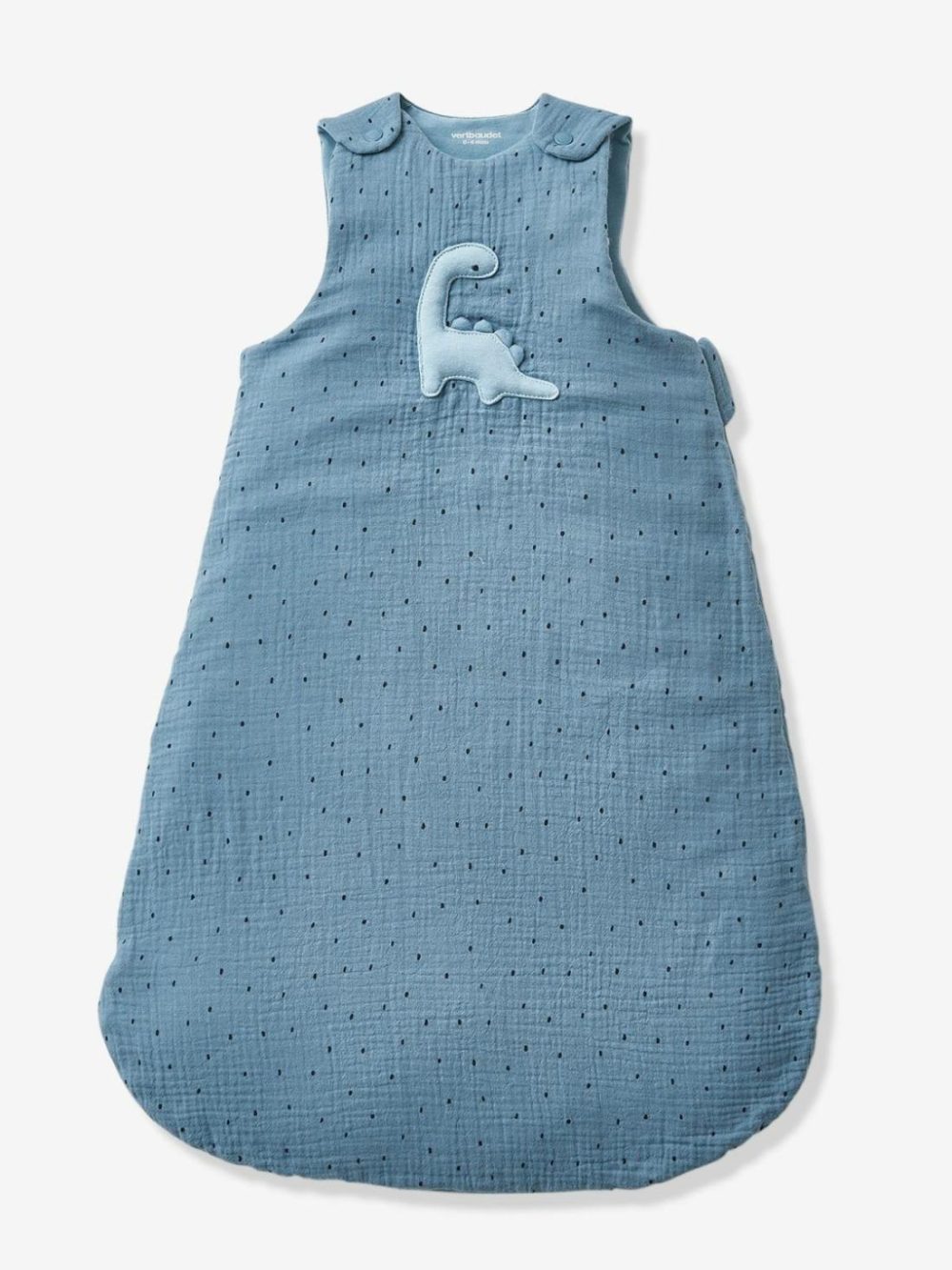 Summer Special Baby Sleep Bag, In Cotton Gauze, Little Dino Baby Bedding Blue