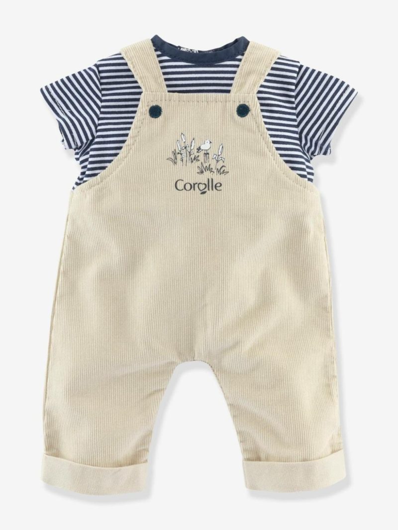 T-Shirt + Ecru Bords De Loire Dungarees Dolls & Soft Dolls Beige