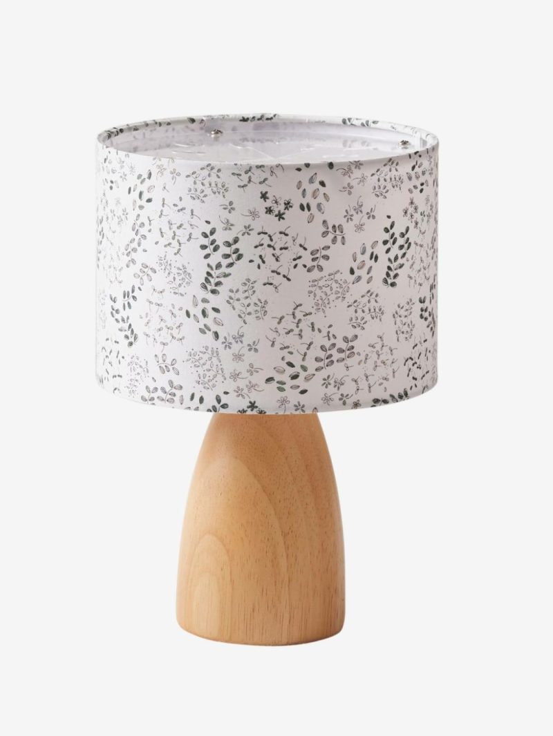 Table Lamp With Floral Print Bedding & Decor Ecru