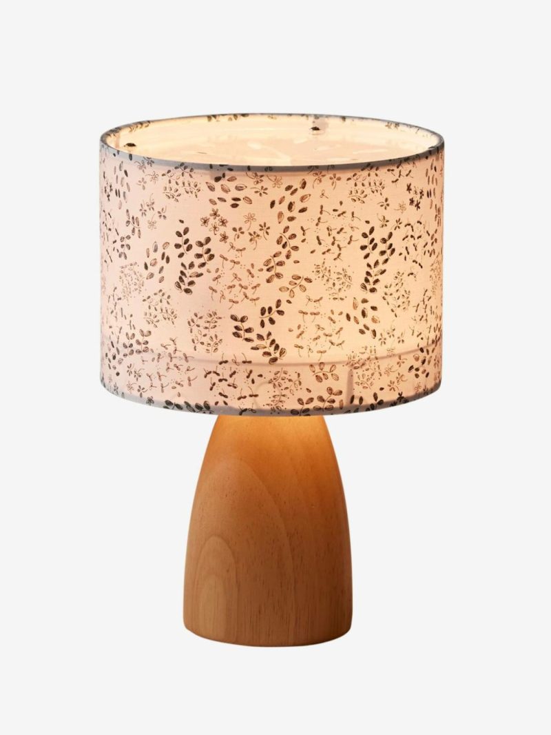 Table Lamp With Floral Print Bedding & Decor Ecru