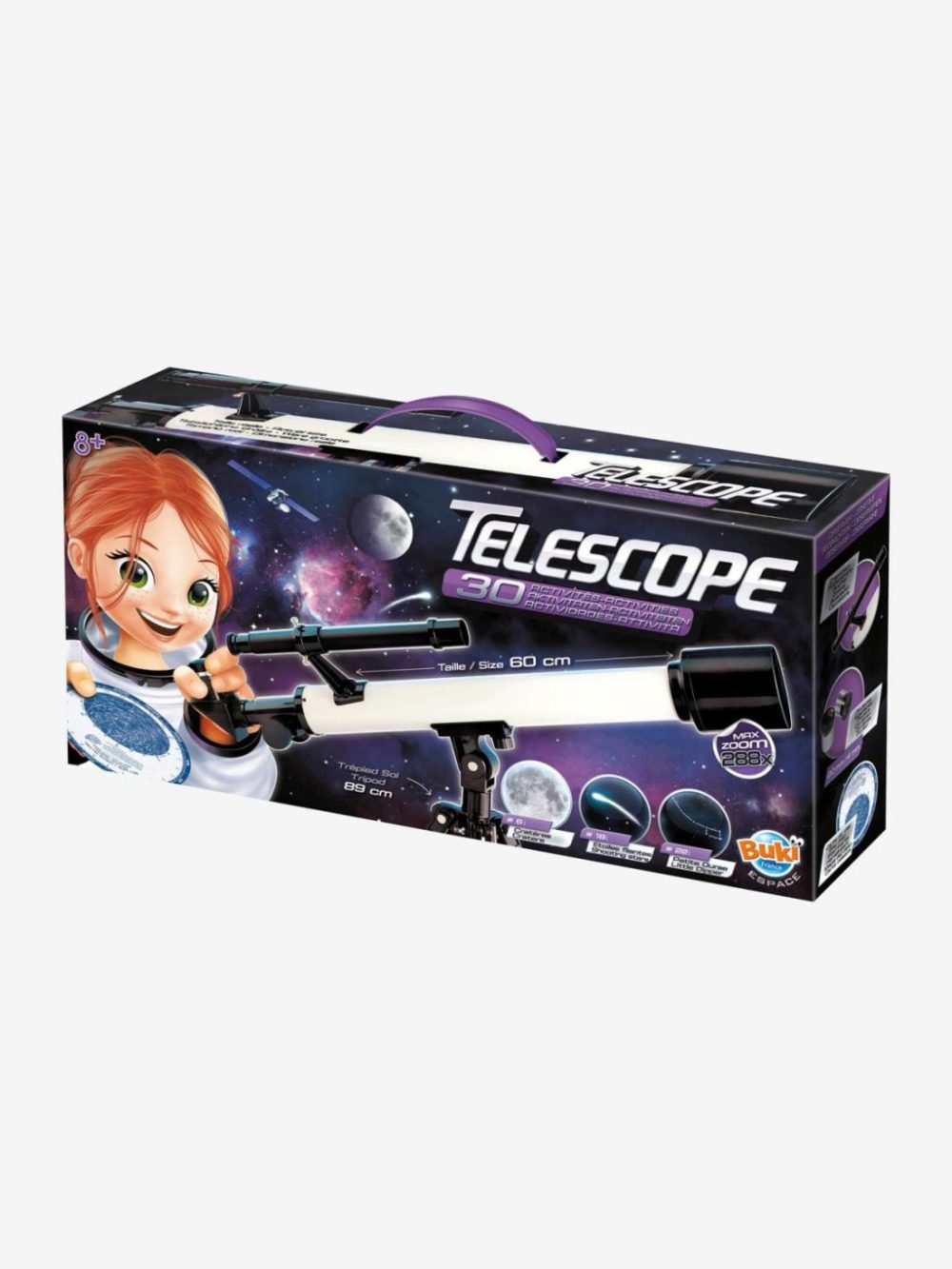 Telescope & 30 Activities Educational Games Black