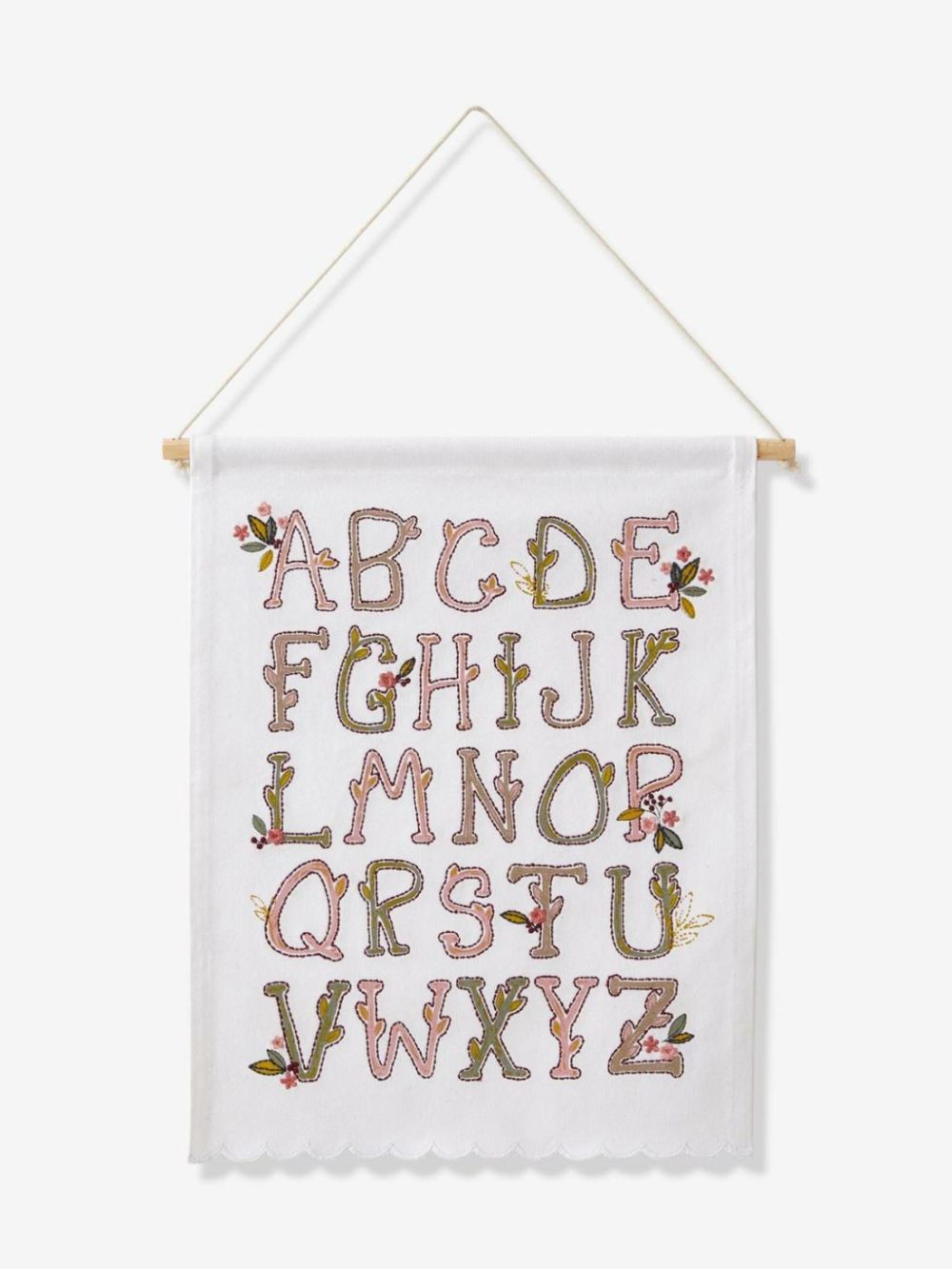 The Alphabet In Fabric, Barn Bedding & Decor Pink Medium Solid With Desig