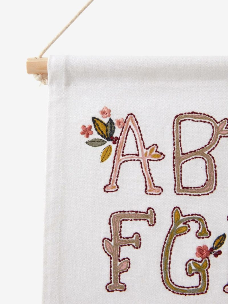 The Alphabet In Fabric, Barn Bedding & Decor Pink Medium Solid With Desig