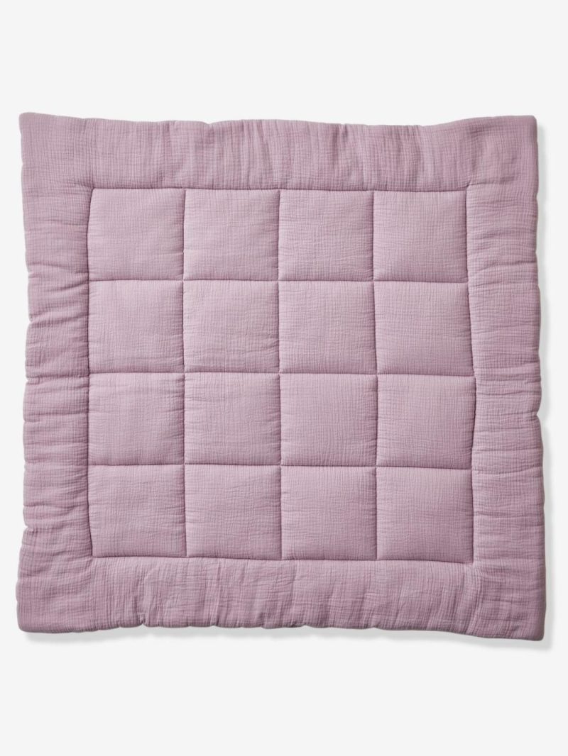 Throw In Organic* Cotton Gauze, Comets Baby Bedding Light Pink/Print