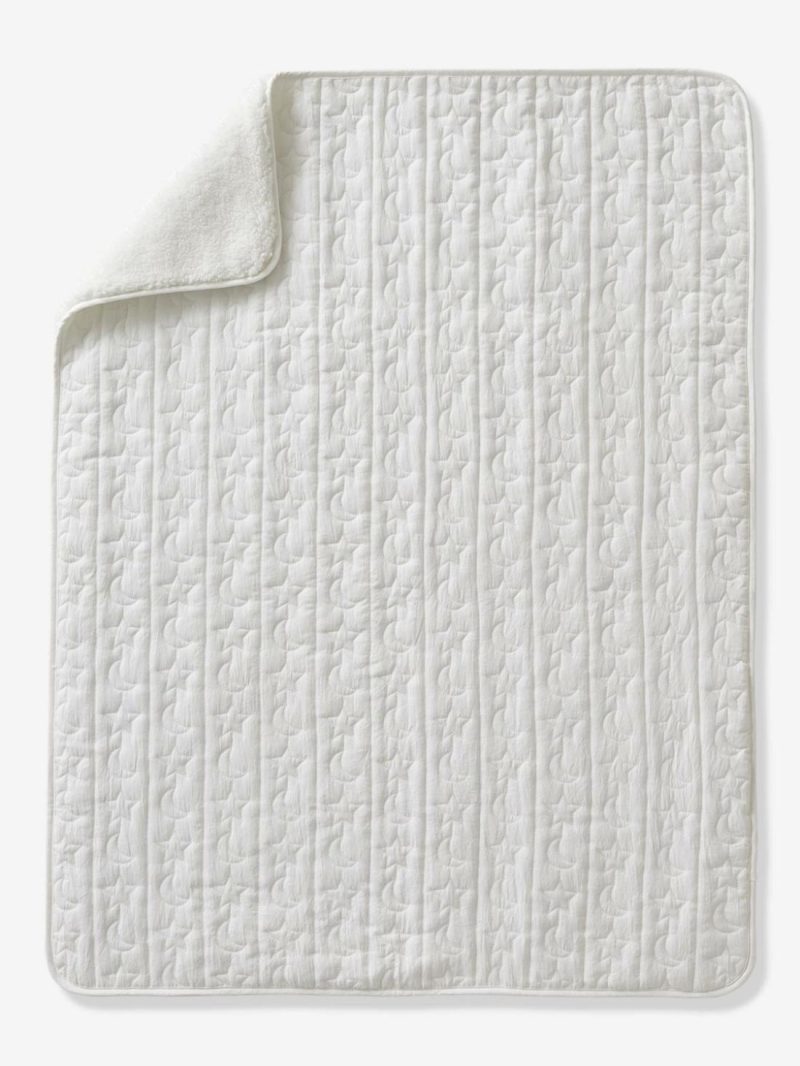 Throw In Sherpa, Little Lamb Baby Bedding White