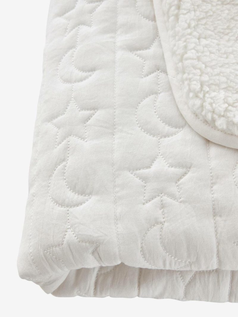 Throw In Sherpa, Little Lamb Baby Bedding White