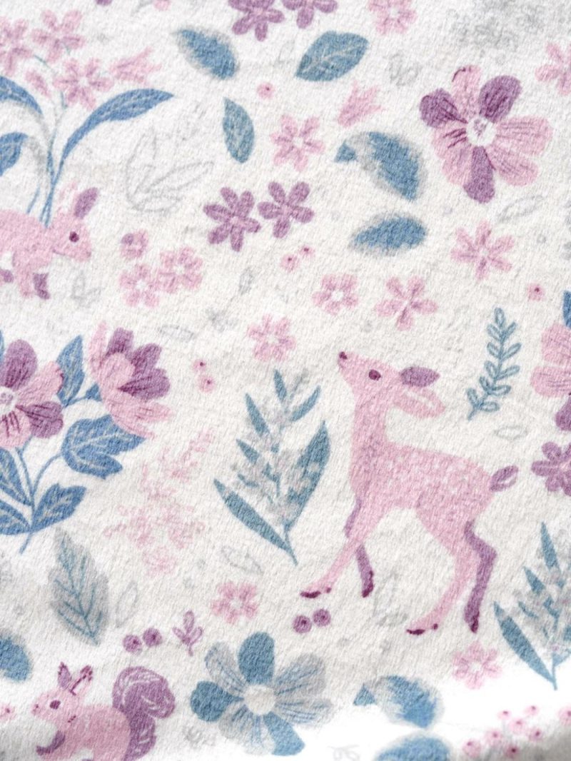 Throw In Velour, Victoria Baby Bedding Pink/Print